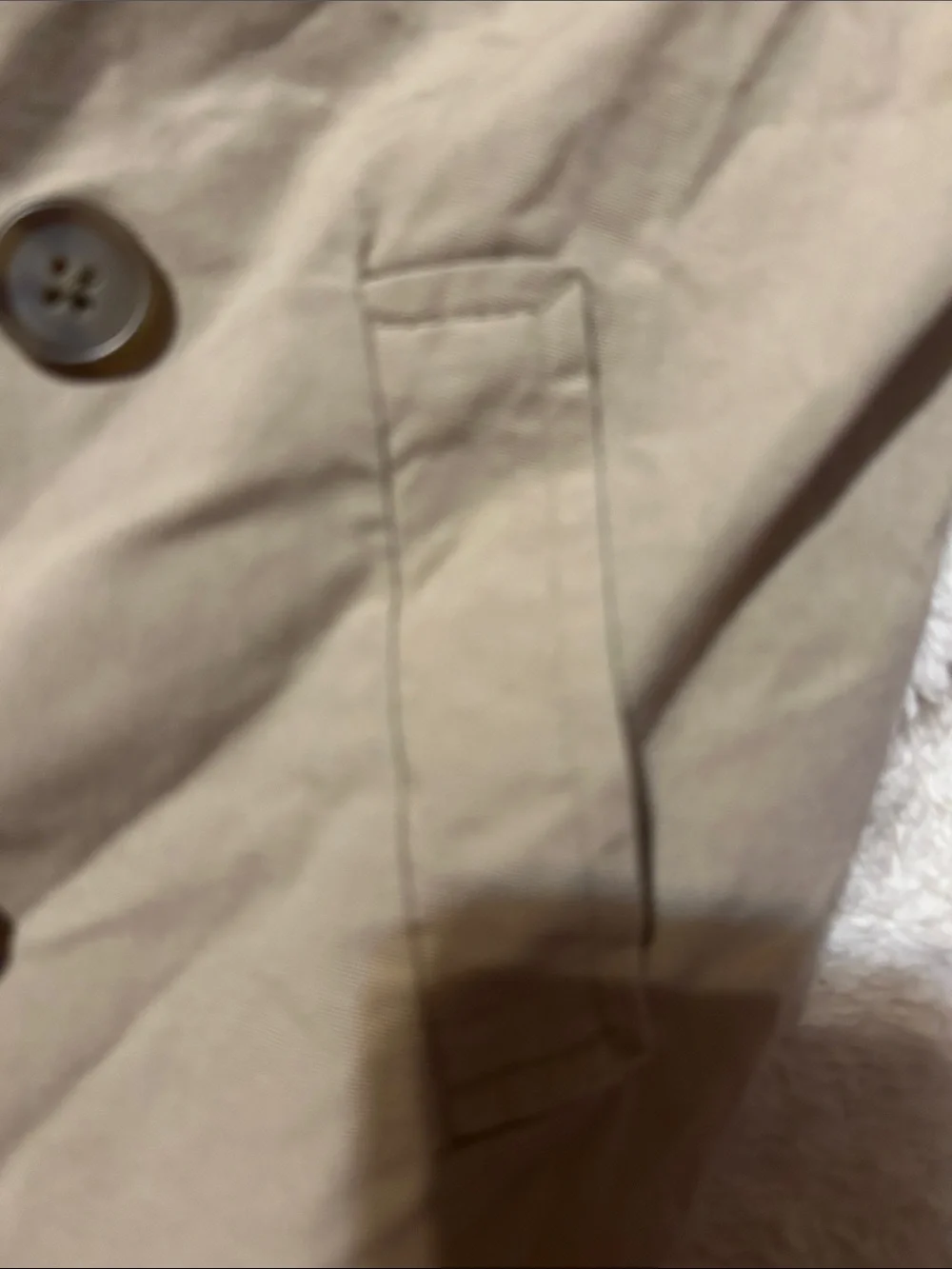 GAP Tan Double-Breasted Pea Coat